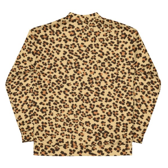 LEOPARD PATTERN Unisex Bomber Jacket. - Picture 6 of 6